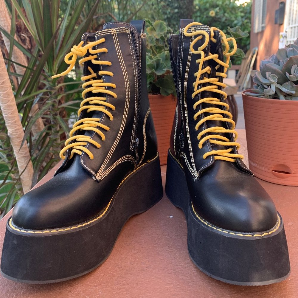 Nasty Gal Platform Combat Boot